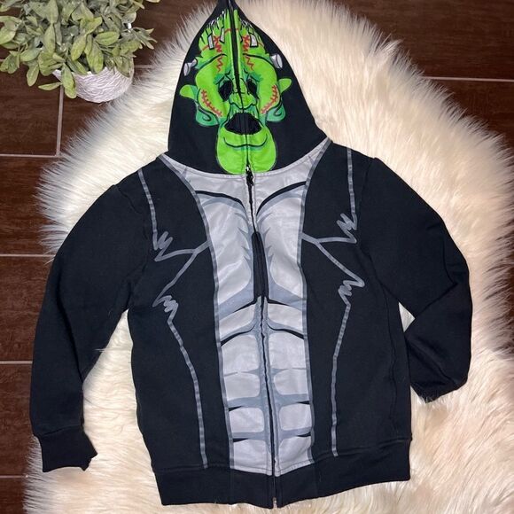 Frankenstein masked hoodie sweatshirt/Costume Size 8 - Picture 1 of 6